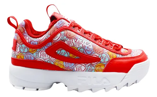 Tenis Fila Disruptor Niña 3XM01607_611 Casual Rojo