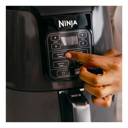 Fritadeira de ar preta Ninja AF100WM 4qt
