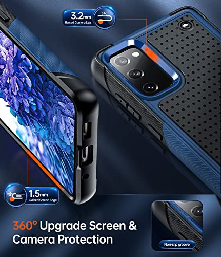 Funda Para Samsung Galaxy S20fe 5g Azul Doble Capa Pc Revers