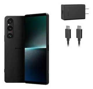 Sony Xperia 1 V 5g Xq-dq72 Dual 256gb 12gb Ram Desbloqueado Global Black + Cargador Rápido Original Sony Xqz-uc1 Usb C-usb C De 30w