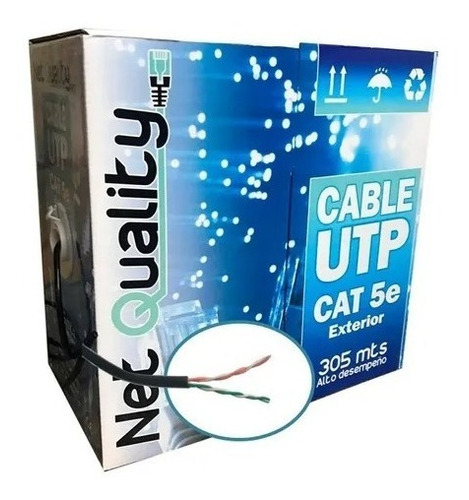 Imagen 2 de 6 de Bobina Cable Utp 2 Pares Categoría 5 Ext X 305 Metros