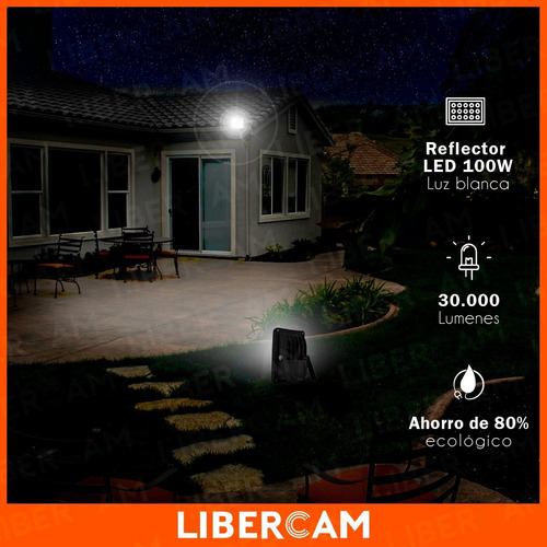 Imagen 8 de 10 de Reflector Led 100w Exterior Alta Potencia Multiled Ip66 Frio