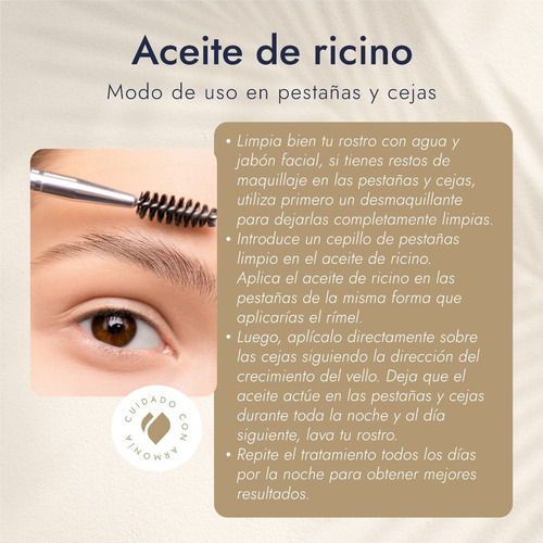 Imagen 5 de 8 de Aceite De Ricino Puro Y Orgánico (prensado En Frío) 1,000 G