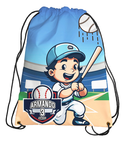 Morralitos Cumple Fiesta Infantil Beisbol Personalizado 60u