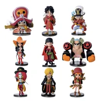 Comprar Set 9 Mini Figuras One Piece Luffy Roronoa Zoro Base Kawaii
