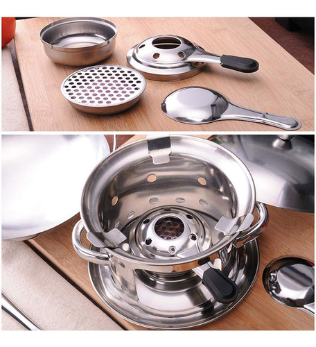 Fe Pasta For Estufa Portátil, Mini Horno De Acero