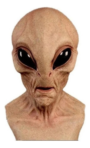 Mascara Alien Gris Area 51 Ufo Martian Halloween Latex, .