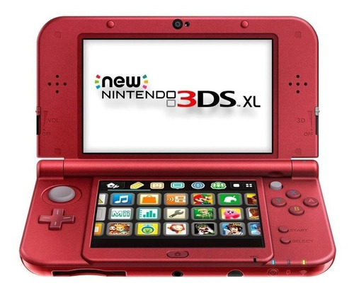 Nintendo New 3DS XL Standard  color rojo metálico
