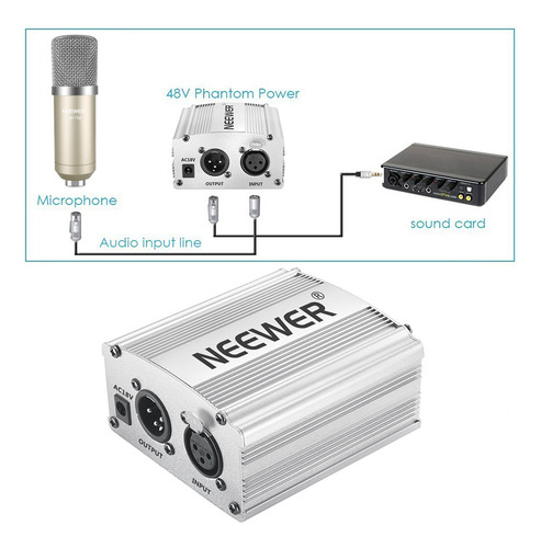 Neewer Nw-700 - Kit De Micrófono De Condensador Con Alimenta