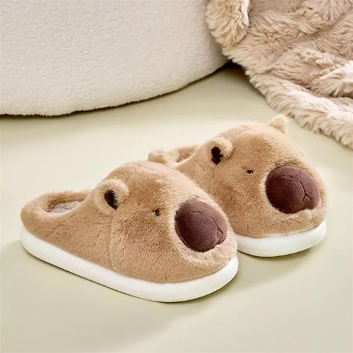 Zapatillas Capybara, Lindas Zapatillas De Algodón Capybara