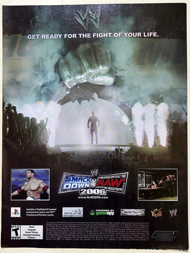 Anuncio Vintage Original Wwe Smackdown! Vs. Raw 2006 - Ps2