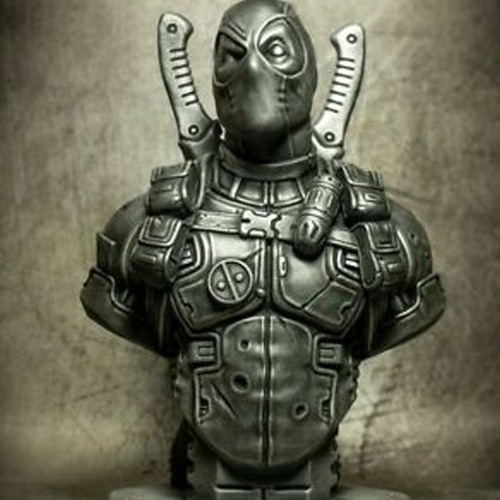 Imagen 4 de 6 de Figura Busto Deadpool Archivo Stl Para Impresion 3d