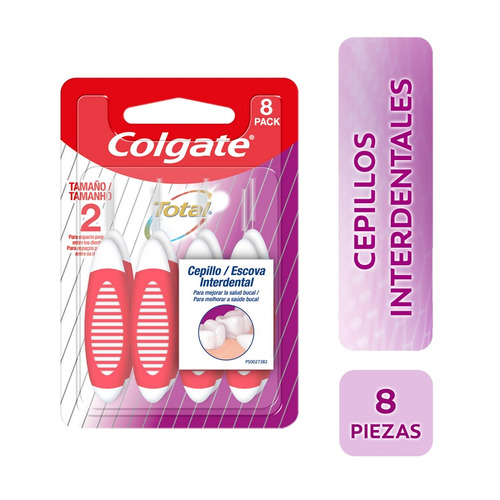 Cepillo Interdental Colgate Total 12 Salud Bucal X8 Piezas 