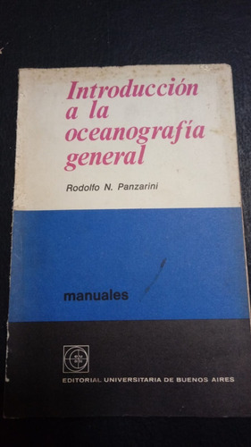 Introducción A La Oceanografía General- Panzarini- Fx