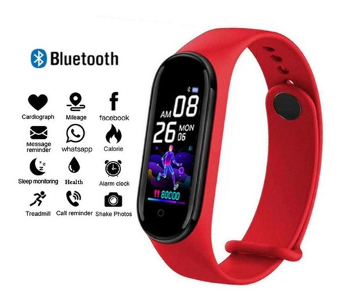 Reloj Smart Band M5 - Monitor Cardiaco - Calorias - Deportes