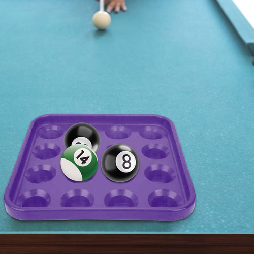 Bandeja Para Bolas De Billar Accesorios Para Mesa Púrpura
