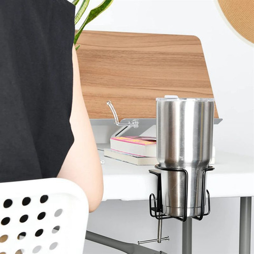 Portavasos De Mesa Con Clip, Portavasos De Metal, Portavasos