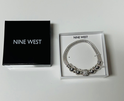 Pulsera Nine West Elástica Importada En Caja