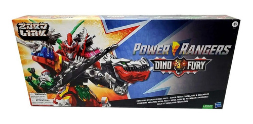 Power Rangers Dino Fury Megazord Mega Pack De 5