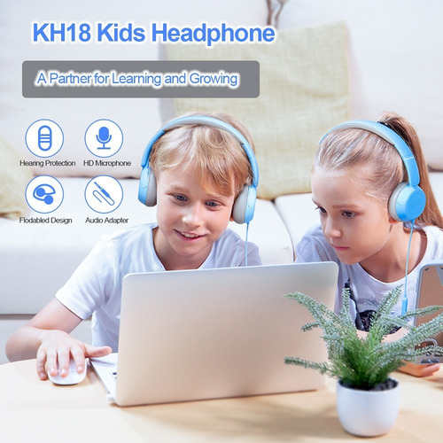 Imagen 4 de 9 de Audifonos Diadema Para Niños New Bee Kh18 Pc / Laptop / Ps4