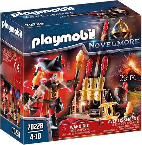 Playmobil Novelmore 70228 Maestro Del Fuego Arlequín 