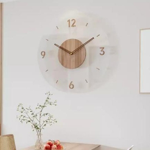 Reloj De Pared, Decoración Colgante, Número 4 Marrón