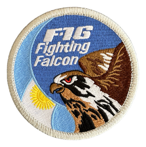 F16 Parche Bordado Oficial - Fuerza Aérea Argentina