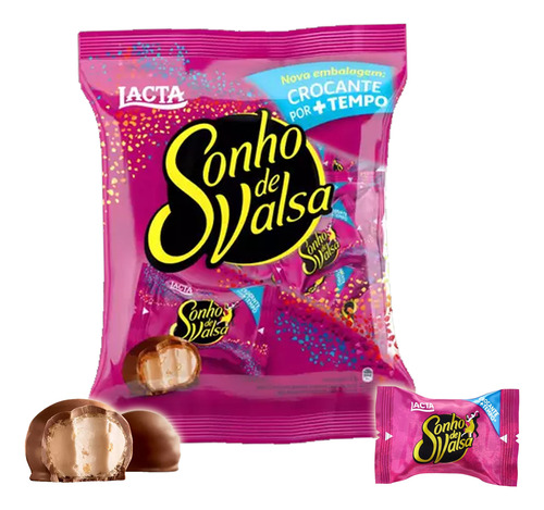 Bombom Wafer Lacta Sonho De Valsa Chocolate Pack 1kg