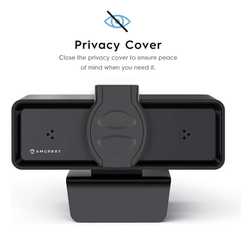 Cámara Web 1080p Usb Con Micrófono Y Cubierta De Privacidad