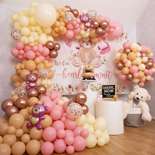 100 Piezas Easy Diy  Kit De Guirnalda De Globos Y Arco Bohem