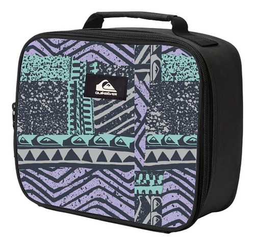 Lunchera Quiksilver Lifestyle Unisex Boxer Neg-aqua-lila Blw Color Negro-lila-aqua Estampado