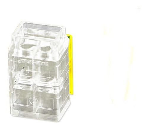 Bornera De Exterior Conector Rapido De 2 Cables A 1 X10 Color Amarillo