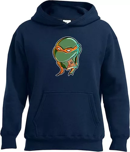 Sudadera Azul Algod n Miguel Angel Tmnt Pizza E0063 Env o gratis