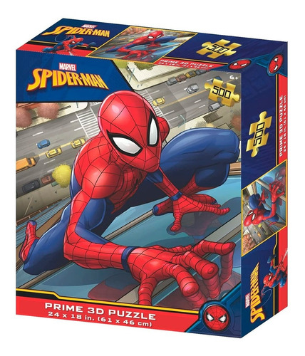 Puzzle 3d Marvel Spiderman 500 Piezas - Vamos A Jugar