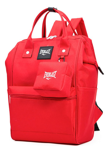 Mochila Urbana Everlast 21783 Color Rojo  Diseño Liso Nylon