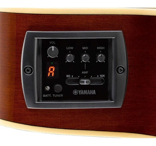 Violão eletroacústica Yamaha APX600 para destros natural pau-rosa brilhante
