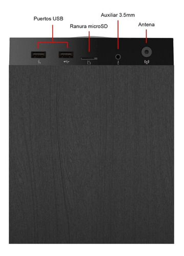 Imagen 8 de 8 de Parlante Energy Sistem Tower 5 g2 portátil con bluetooth ebony 100V/240V