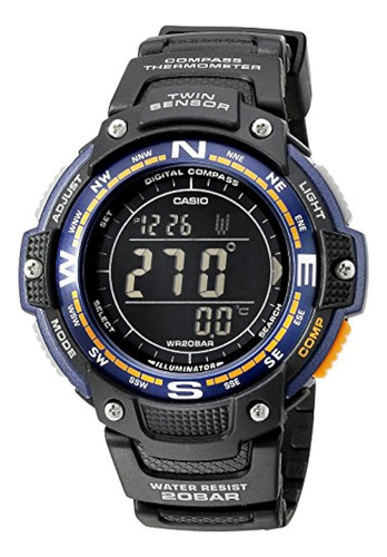 Casio Sgw-100-2bcf Reloj De Cuarzo Negro Con Pantalla Digita