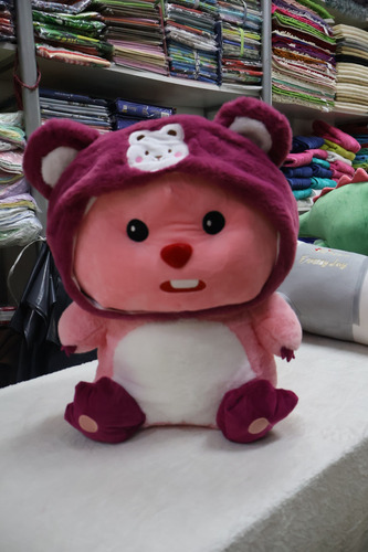 Peluches Con Manta Modelos Surtidos Azul Acero