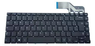 Teclado Notebook Compatível Com Samsung Np270e4e-kd2br Preto