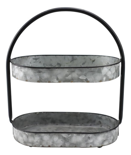 Soporte Pequeño Philpety Vintage De Metal Galvanizado Rústic