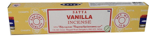 Incenso Vanilla De Massala Satya