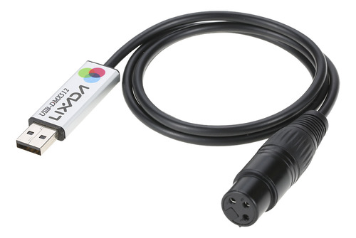 Controlador De Adaptador Usb Dmx Lixada Con Interfaz Led