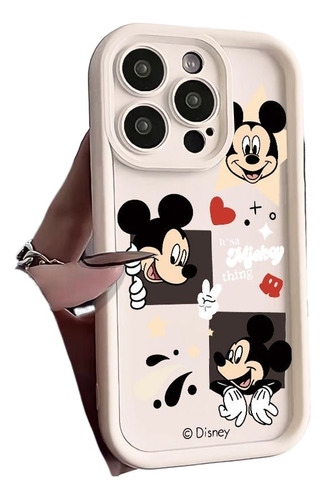 Funda De Teléfono Con Forma De Corazón De Mickey Mouse Para