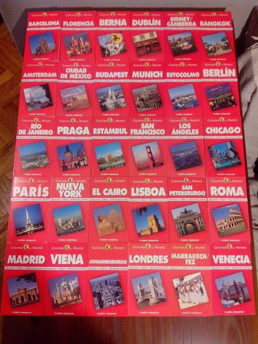 Colección Completa Ciudades Del Mundo 30 Libros + 30 Vhs.