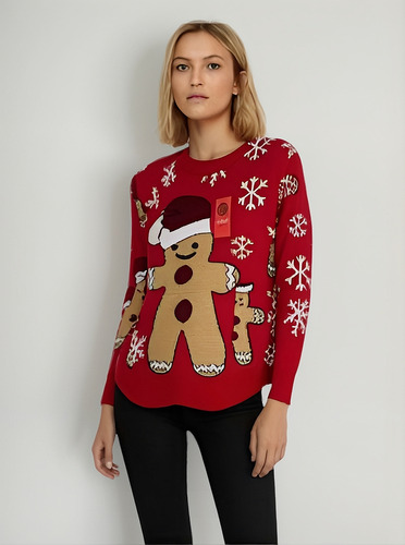 Sueter Galleta De Jengibre Ugly Sweater