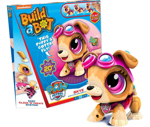 Build A Bot Wabro Paw Patrol Mascota Interactiva Sonido