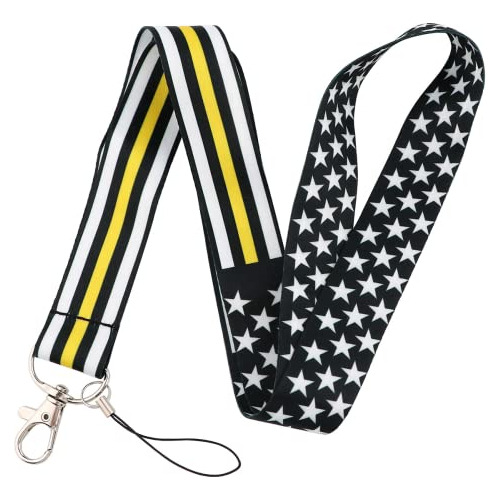 Lanyard Cuello De 17.7  Bandera De Línea Delgada Amari...