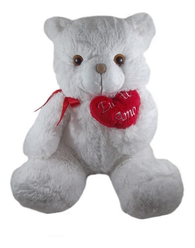 Urso Branco Grande 50cm Presente Namorados Promoção