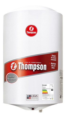 Calefón Termotanque Thompson James 30 Lt Acero Copacabana